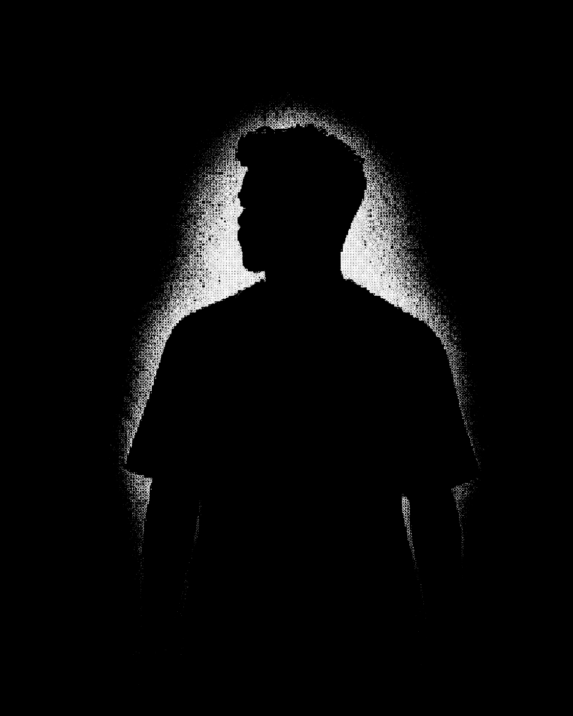 Monochrome cinematic portrait of Yogendra Luna